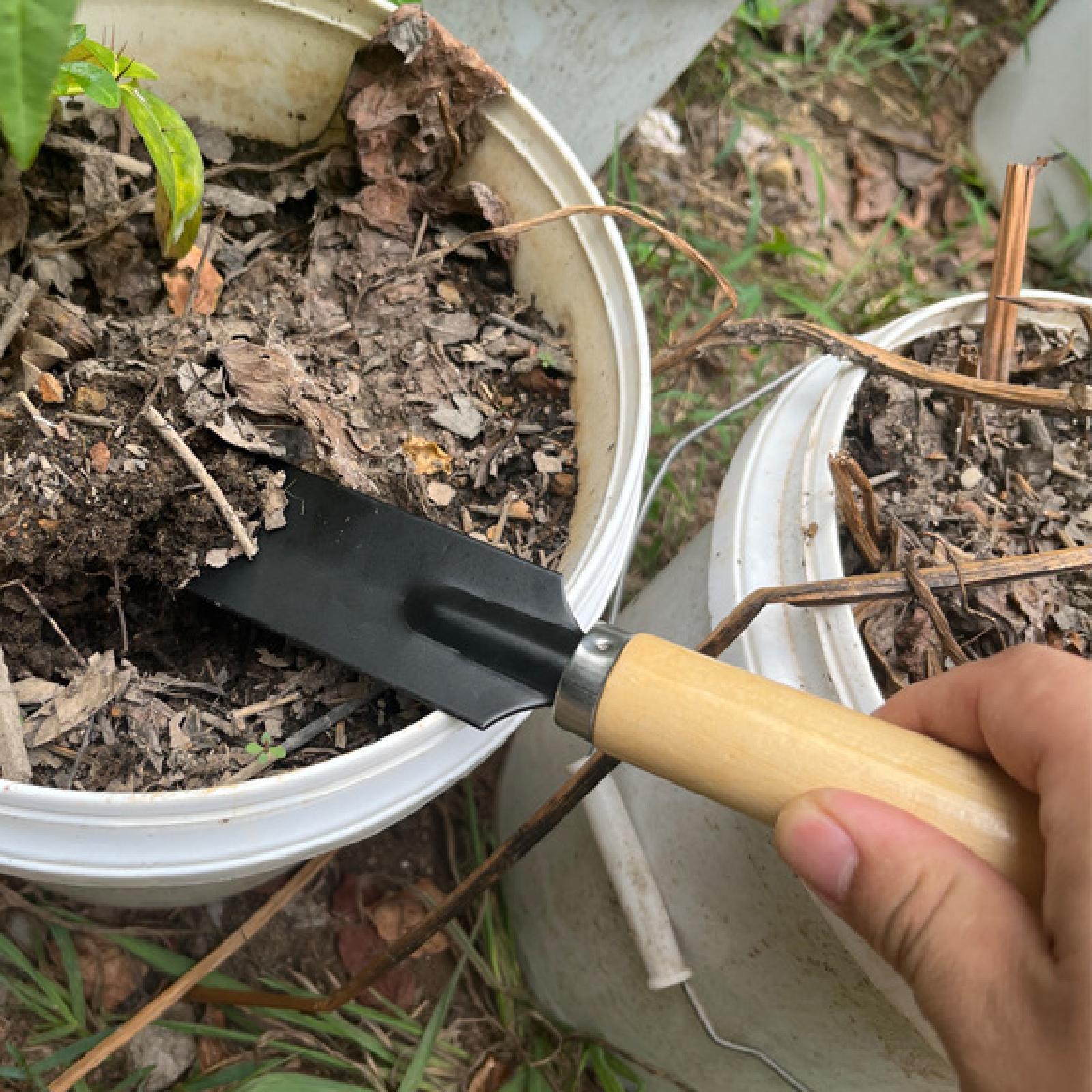 Gardening Tools Shovel - Small Garden Spade Digging Tool Wood