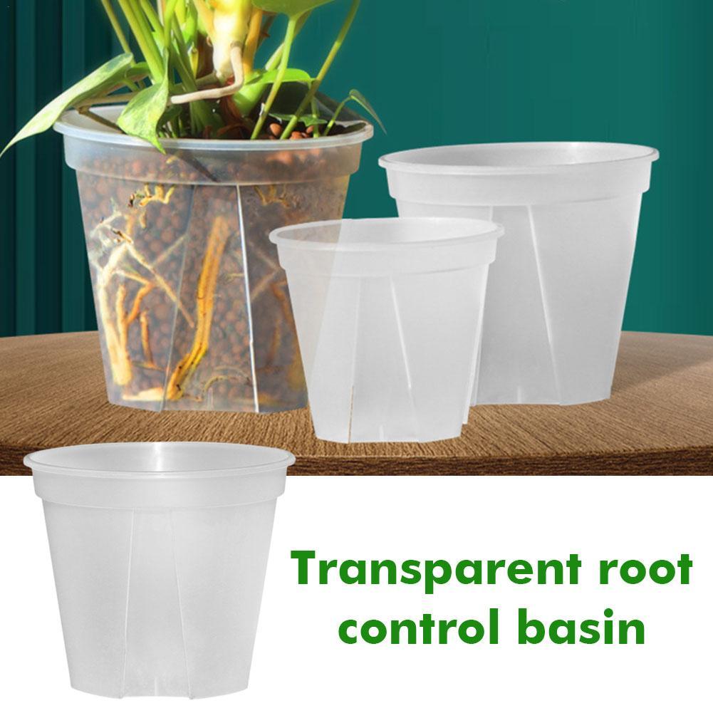 Orchid Potting Mix - Transparent Plastic Pots Root Control Flower