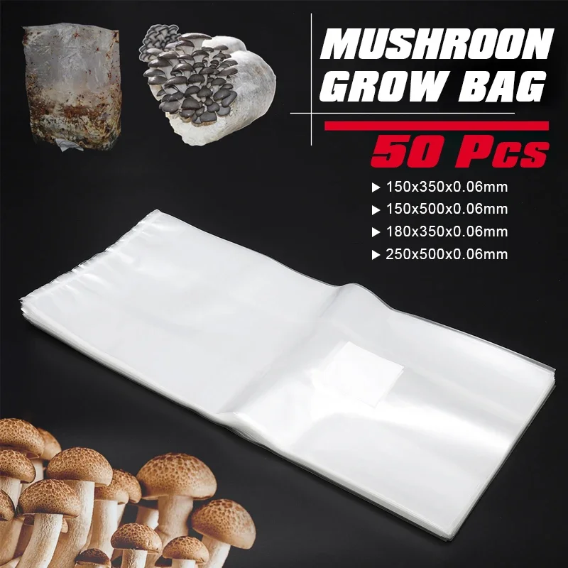 50Pcs PVC Mushroom Grow Bag Sp - Grow Bags review and price