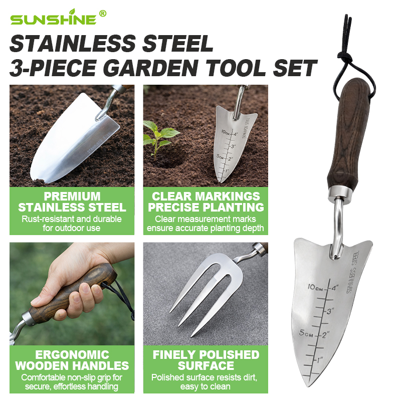 Custom Gardening Tools 3 Piece - Gardening Tools Shovel review and price