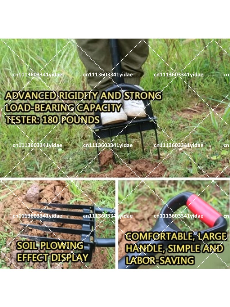 Steel Garden Fork Manual Soil  - Gardening Tools Shovel review and price