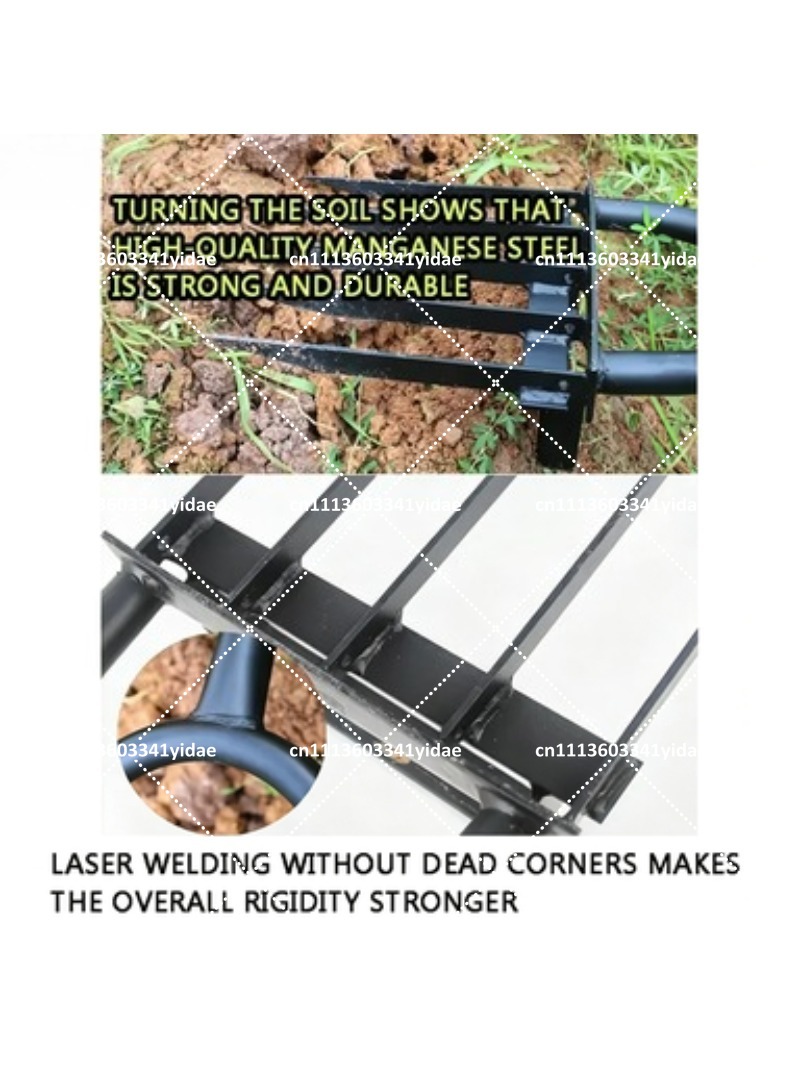 Steel Garden Fork Manual Soil  - Gardening Tools Shovel review and price
