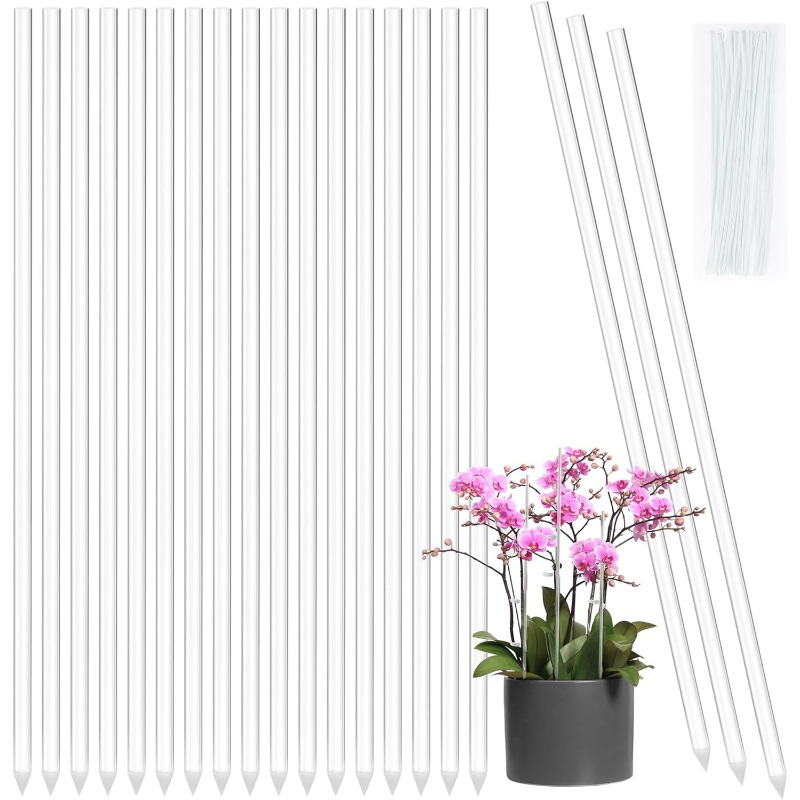 Reusable Clear Flower Support  - Orchid Potting Mix review and price