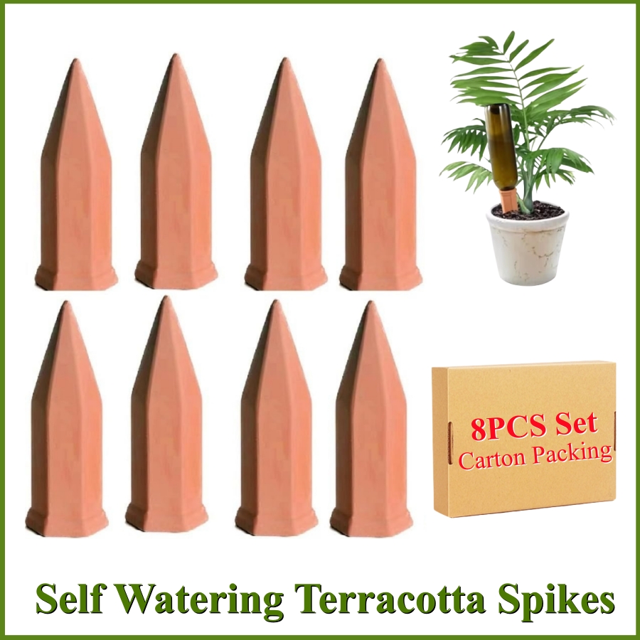 8 PCS Self Watering Terracotta - Gardening Tools Kit For Home Garden review and price